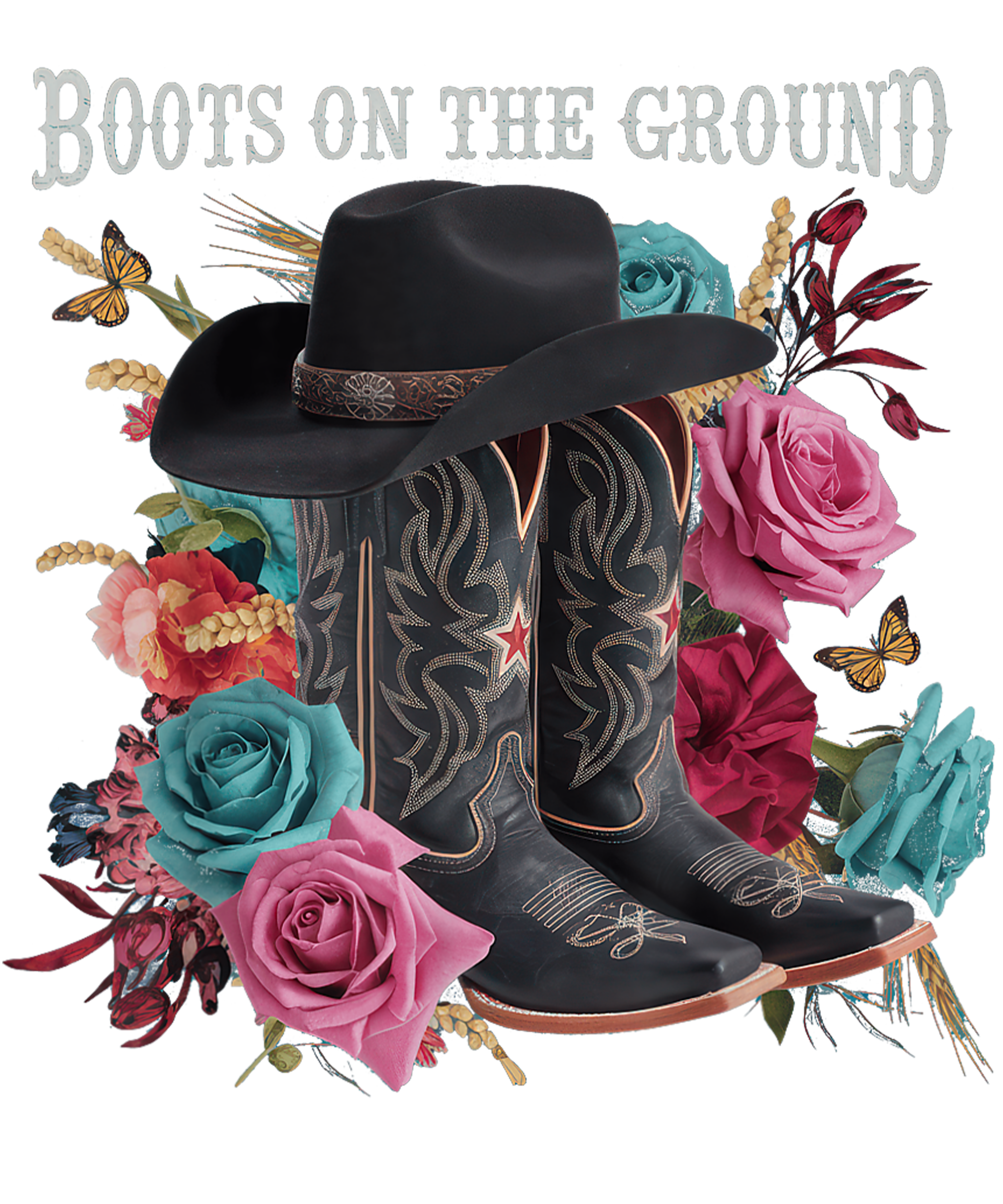 Boots On the ground DTF transfers