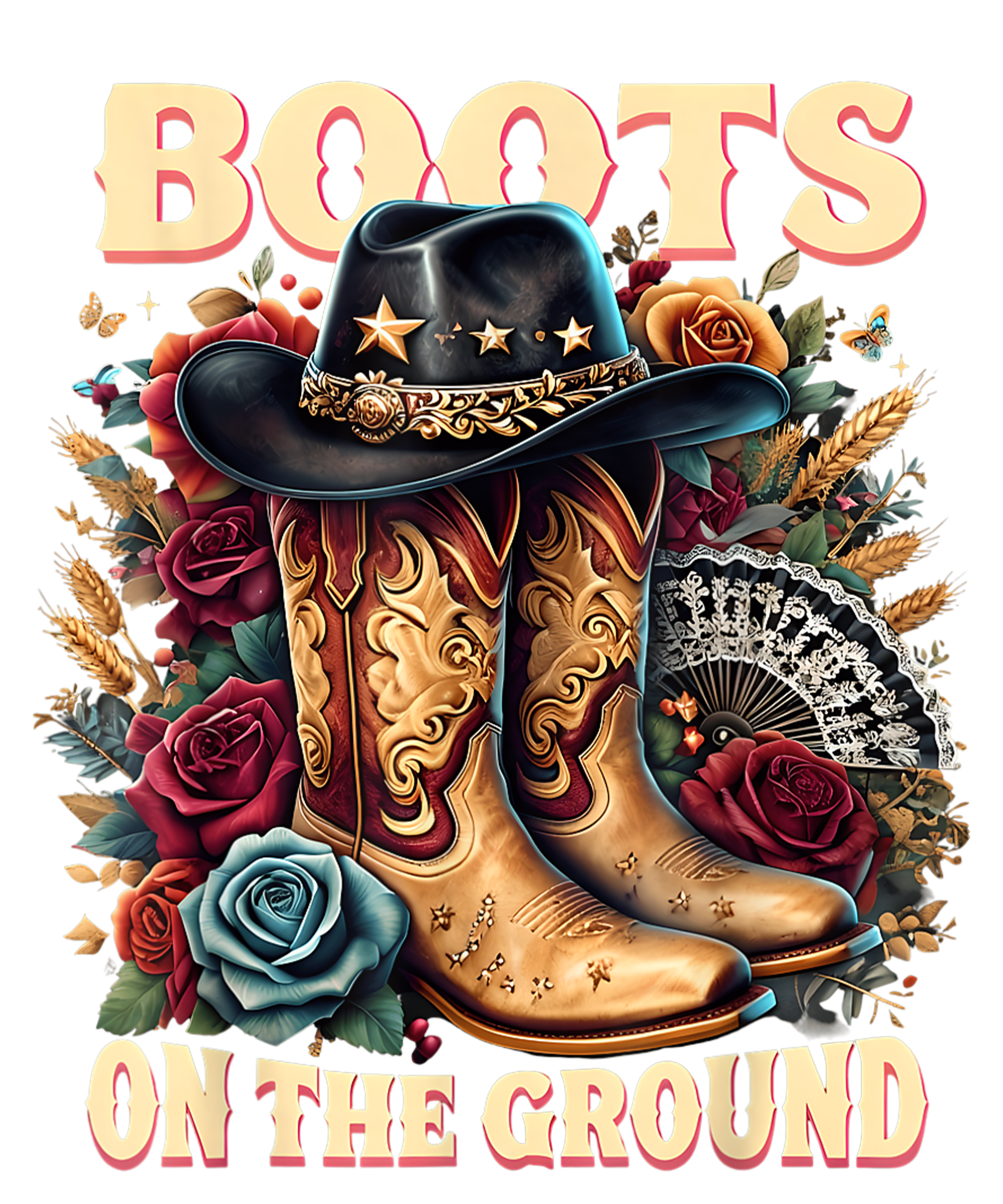 Boots On the ground DTF transfers