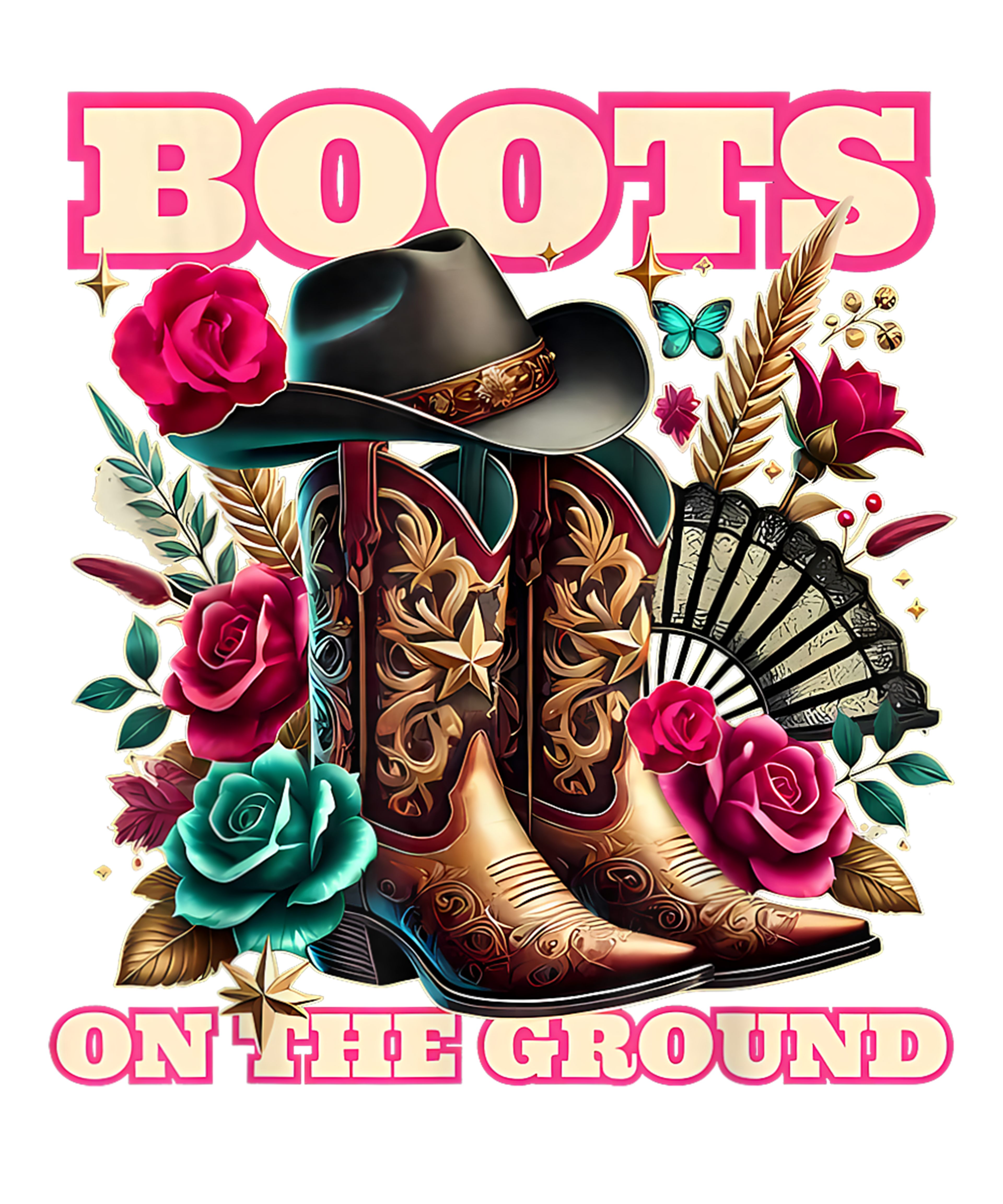 Boots On the ground DTF transfers