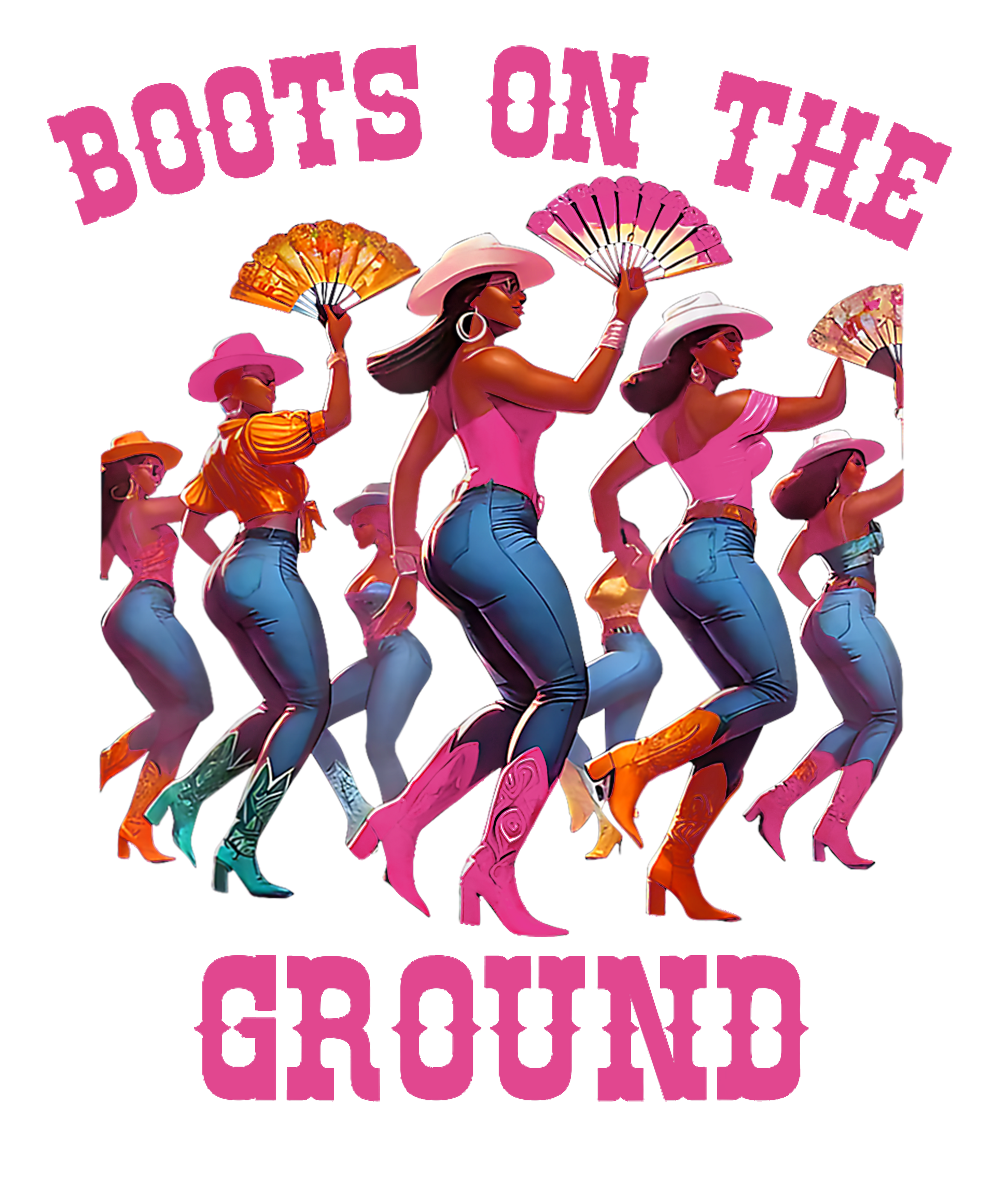 Boots On the ground DTF transfers