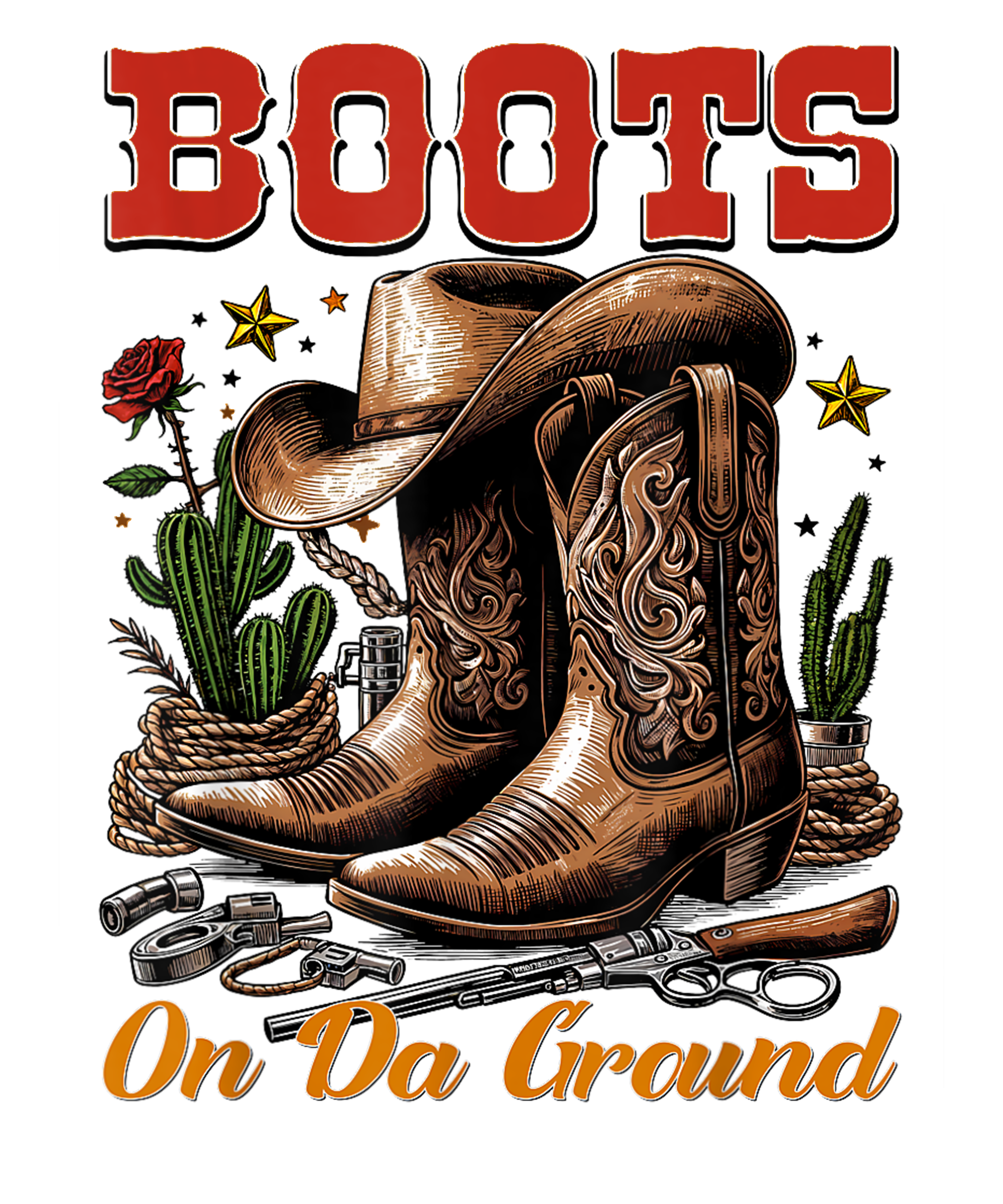 Boots On the ground DTF transfers