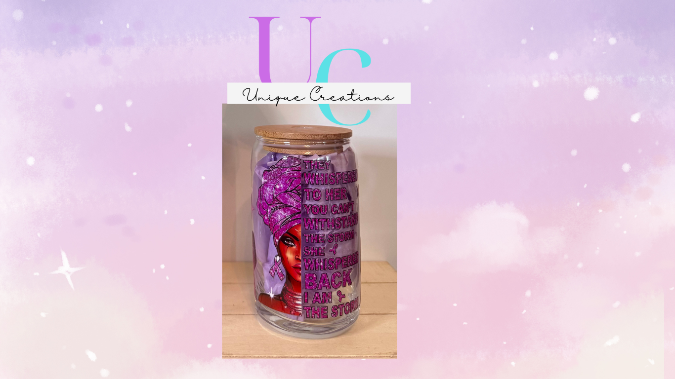 Glass can mug -Faith edition