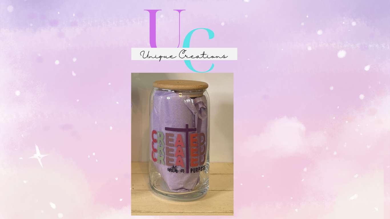 Glass can mug -Faith edition