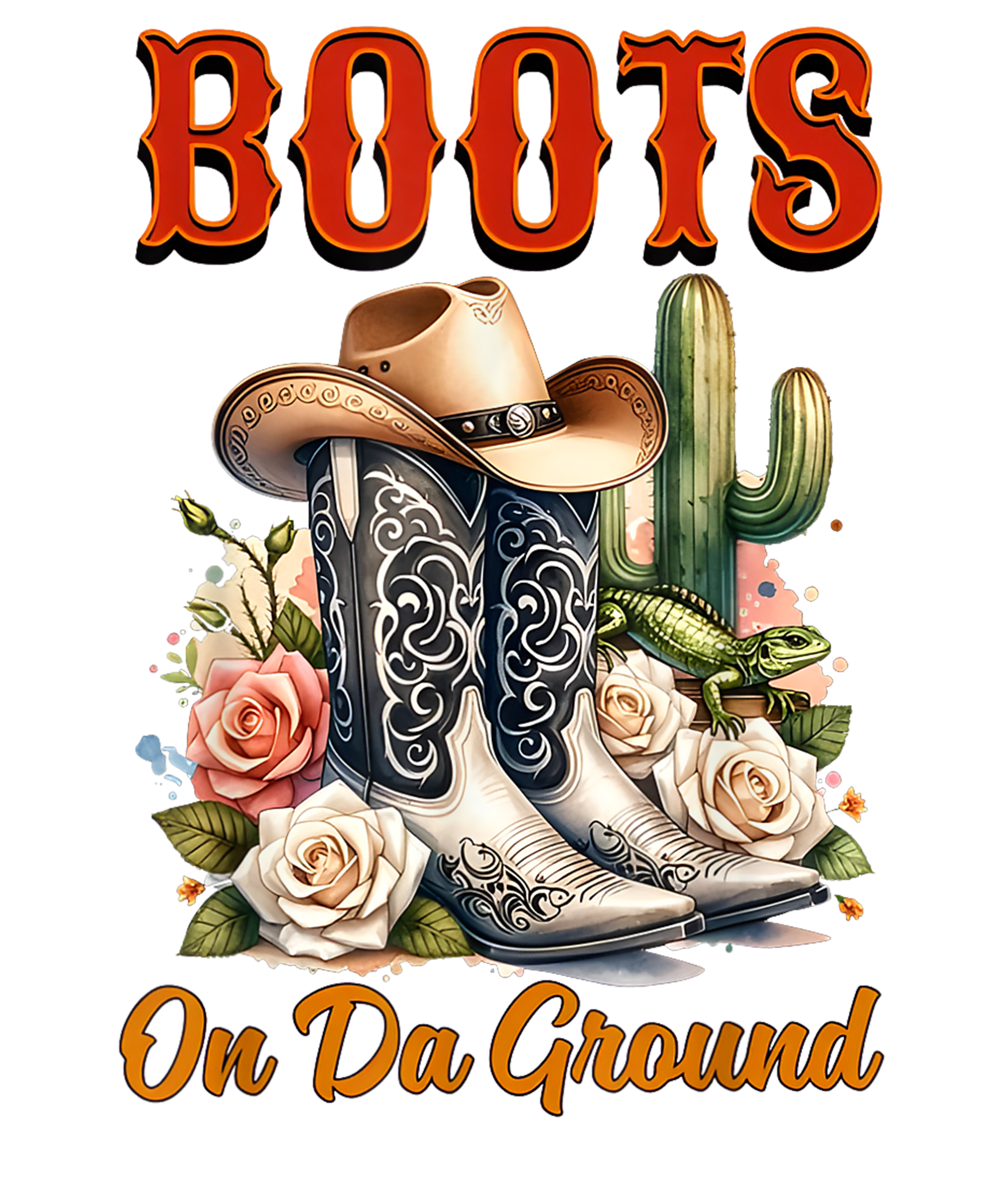 Boots On the ground DTF transfers