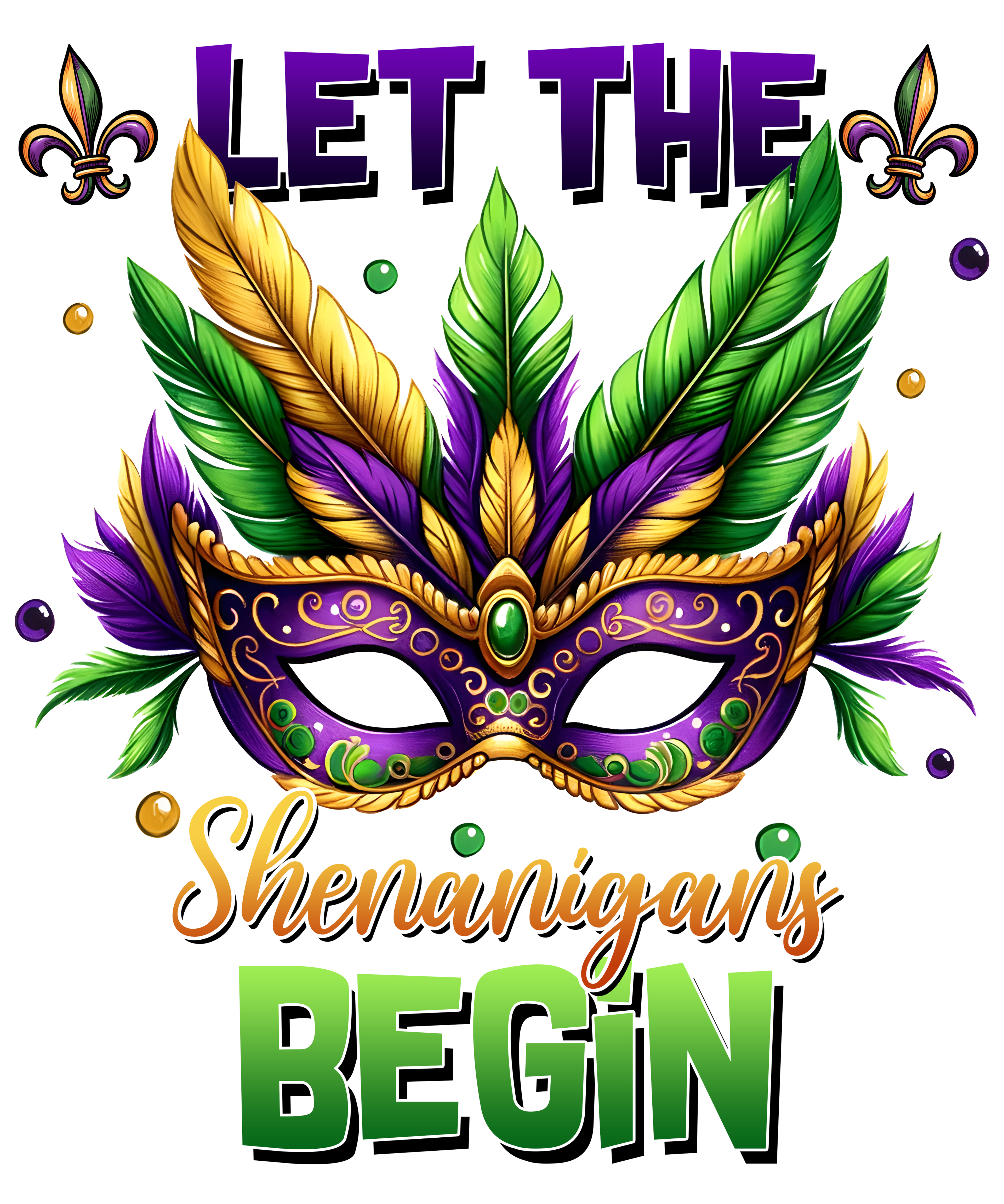 Mardi gras themed wraps