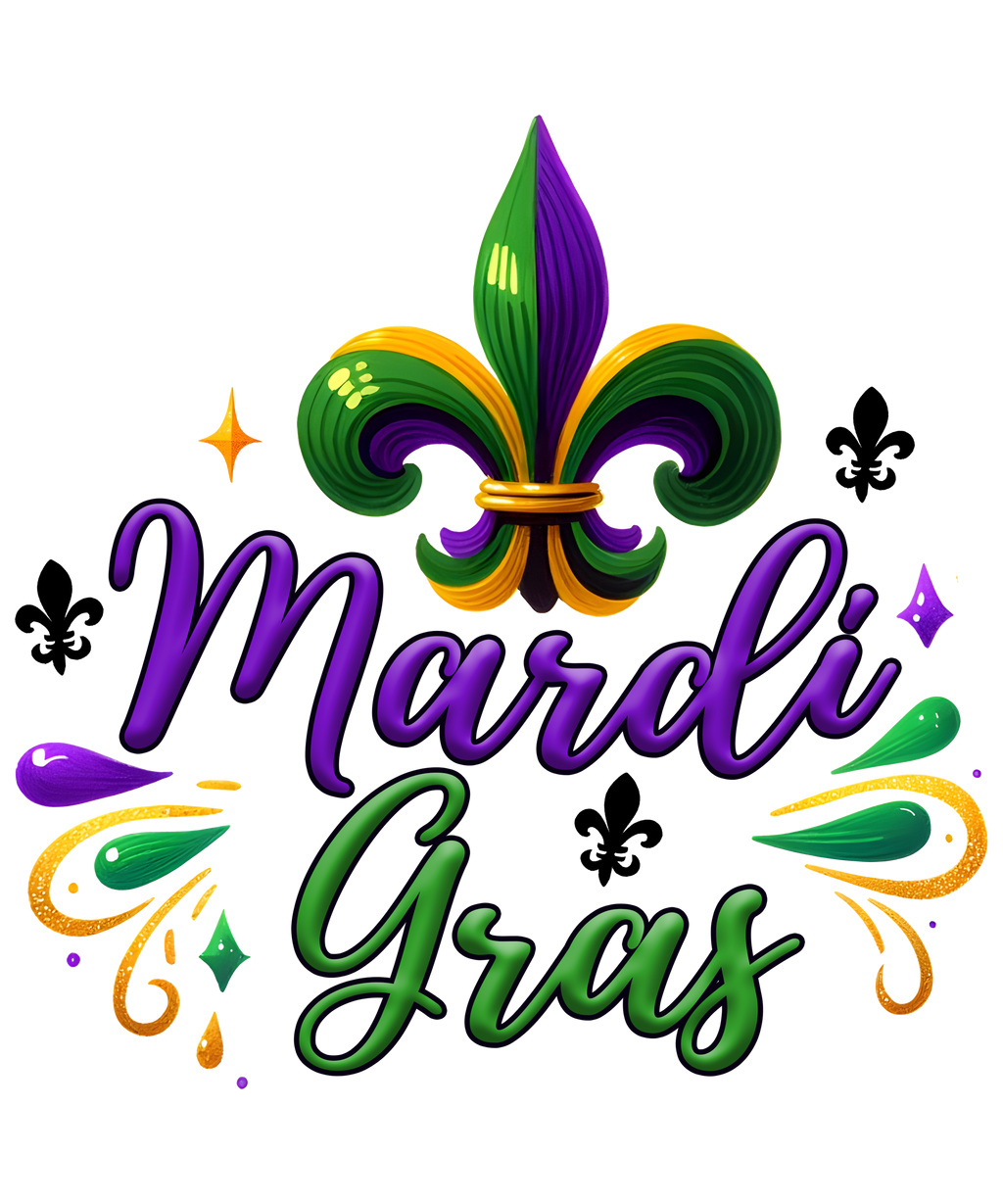 Mardi gras themed wraps