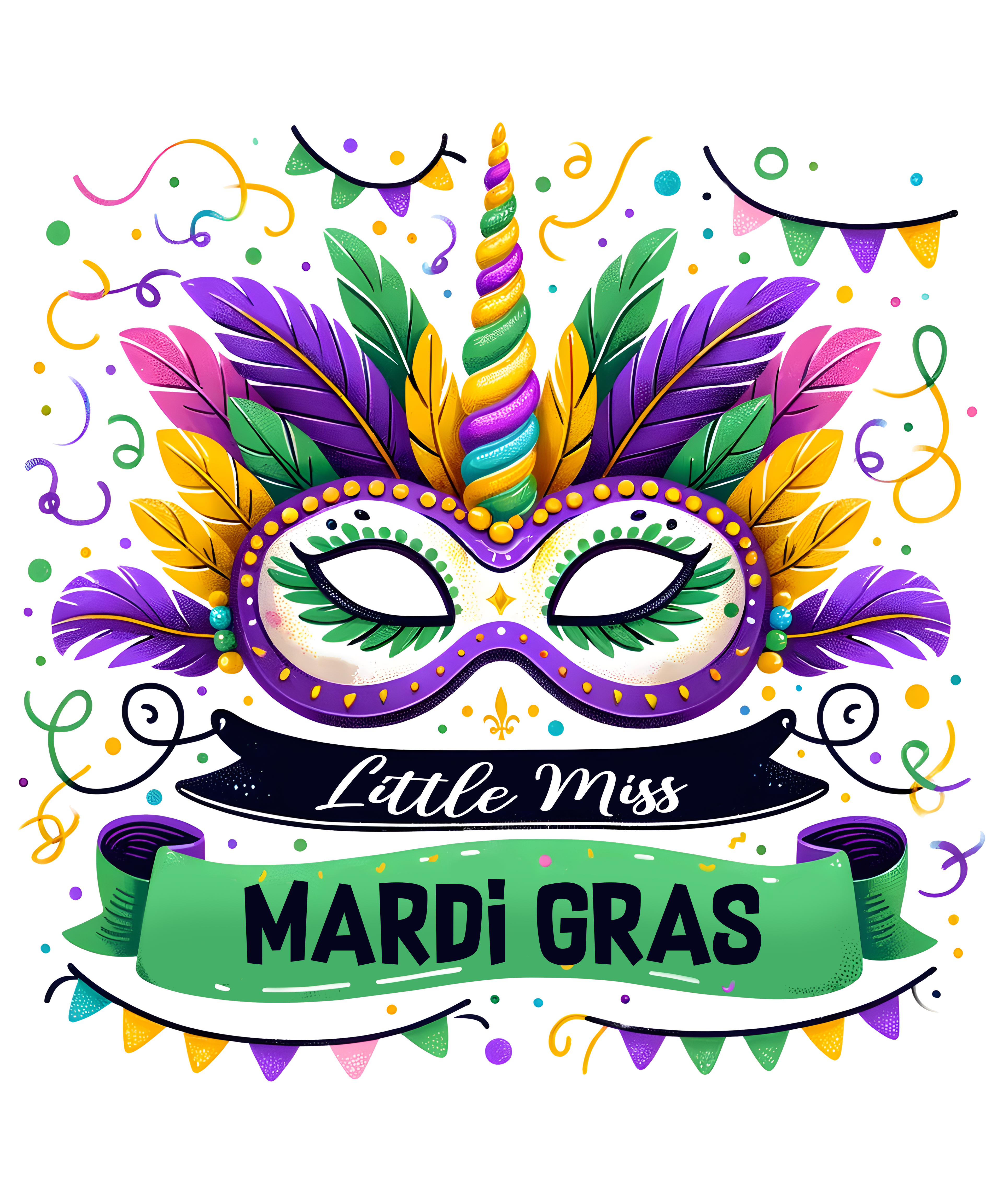 Mardi gras themed wraps