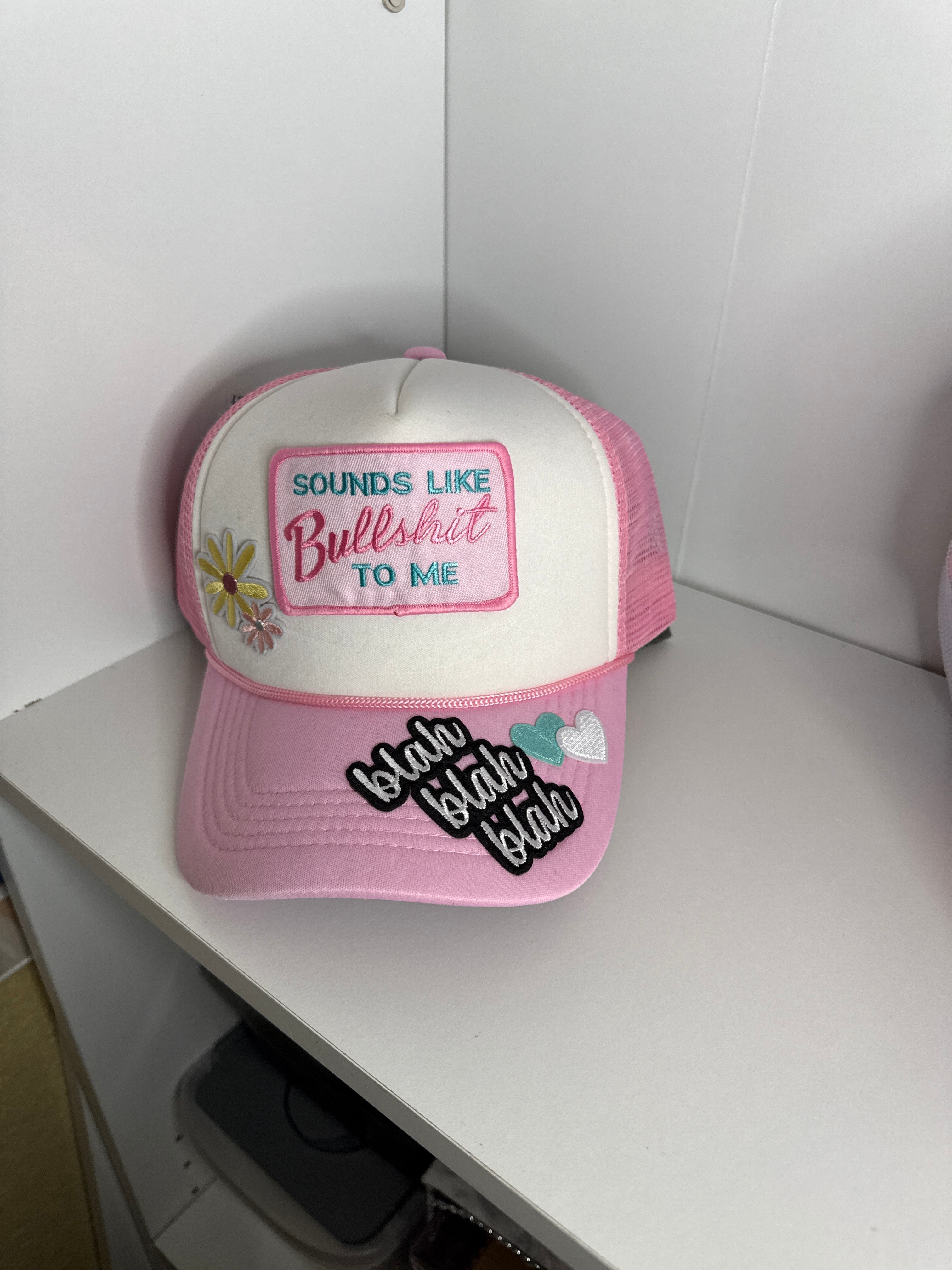 Blah blah custom trucker hat